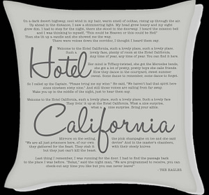 Hotel California dalszöveg